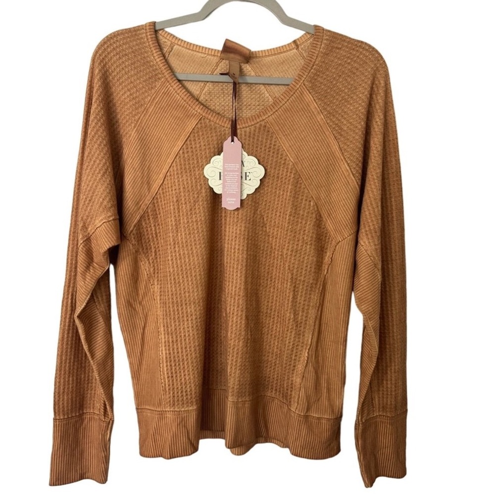 Knox Rose Thermal Top Faded Burnt Tan
